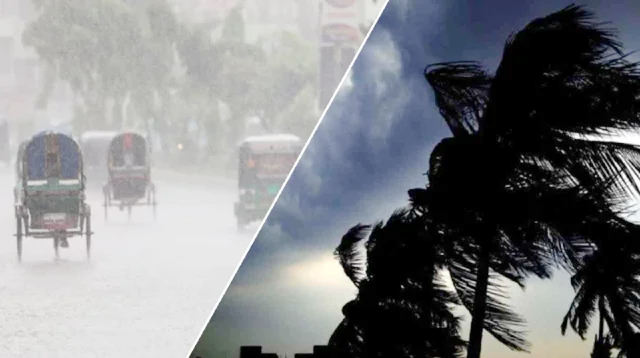 সকালের মধ্যে ৮ অঞ্চলে বৃষ্টি ও ঝড়ো হাওয়ার সতর্কতা