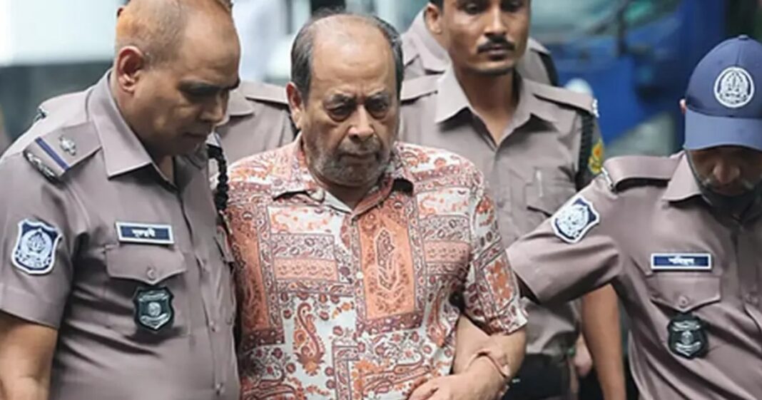 মানবতাবিরোধী অপরাধে গ্রেপ্তার দেখানো হলো মোজাফফর হোসেনকে