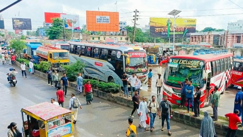 বরিশালের সঙ্গে সারা দেশের বাস চলাচল বন্ধ