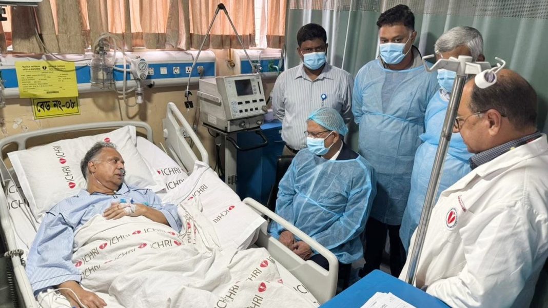 অসুস্থ জ্বালানিমন্ত্রী টুকুকে দেখতে হাসপাতালে রাষ্ট্রপতি
