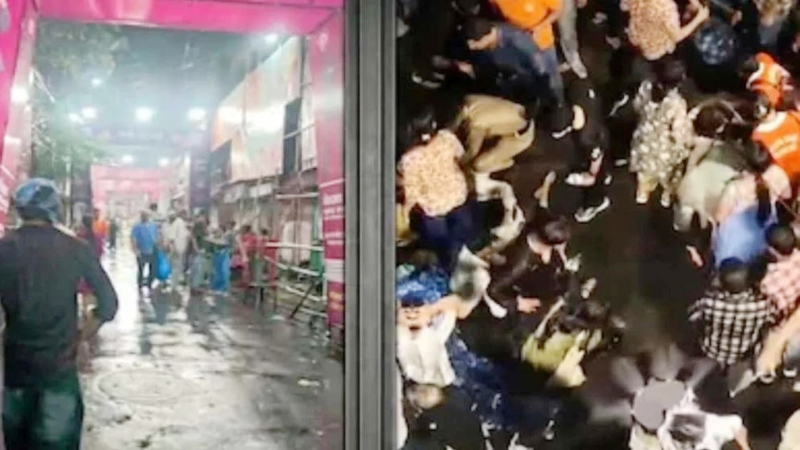 কলকাতায় দুর্গাপূজা মণ্ডপে পদদলিত হয়ে শিশুসহ নিহত ১৭, আহত বহু