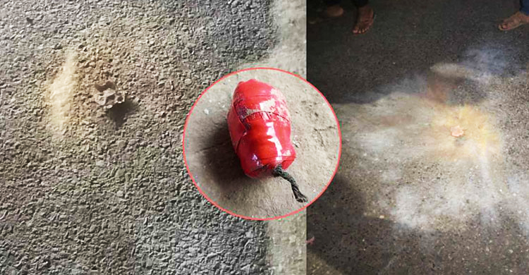 রমনায় পুলিশ কর্মকর্তার কার্যালয়ের পাশে একাধিক ককটেল বিস্ফোরণ