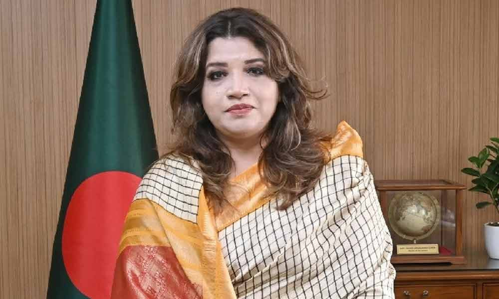 বাংলাদেশ ফার্স্ট’ পররাষ্ট্রনীতি নিয়ে বক্তব্য দিচ্ছেন পররাষ্ট্র প্রতিমন্ত্রী শামা ওবায়েদ ইসলাম